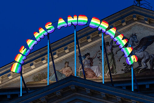 Kunstwerk Dreams and Dramas von Ugo Rondinone auf dem Nationaltheater München